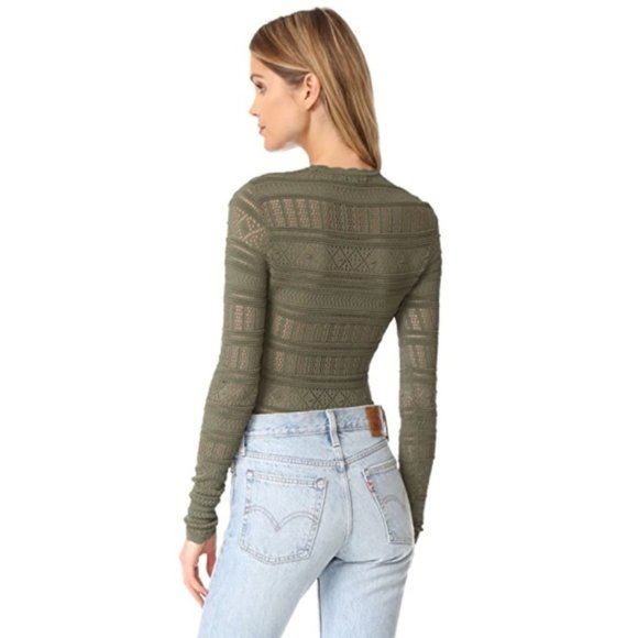 RONNY KOBO Chani Bodysuit in Olive SIZE Large - Picture 3 of 7